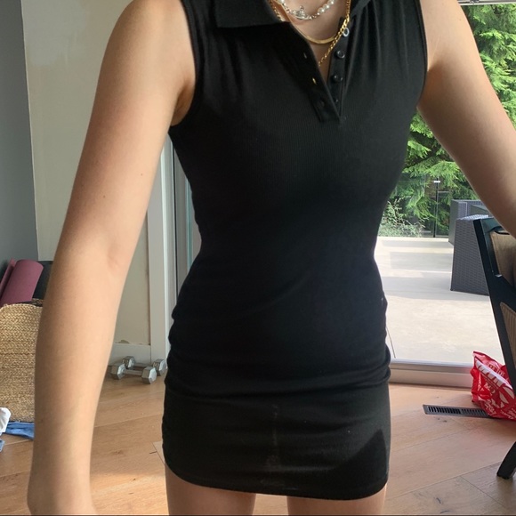 Collared Dress bodycon - no sleeve - Picture 2 of 2